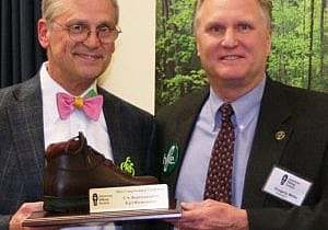 Congressman  Earl Blumenauer of 3rd District Oregon presented with AHS Congressional Trailblazer award by Greg Miller, AHS Pres