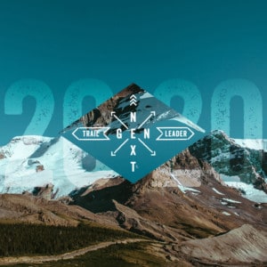 2020 NextGen graphic overlay on a glacial mountain skyline