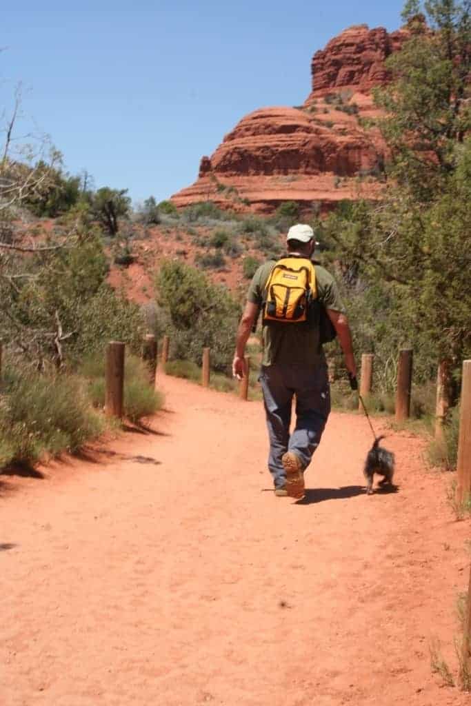 dog hiking at Bell Rock - LScott