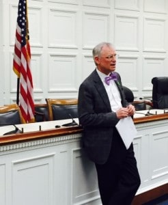 Congressman Earl Blumenauer speaks to Hike the Hill advocates.