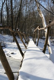 snow on bridge for docs